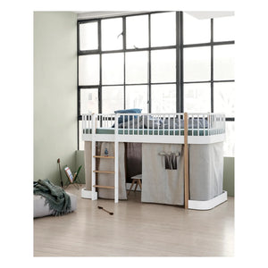 Oliver Furniture - Çatı katı yatağı / ranza için perde kabini Ahşap Orijinal 138 cm
