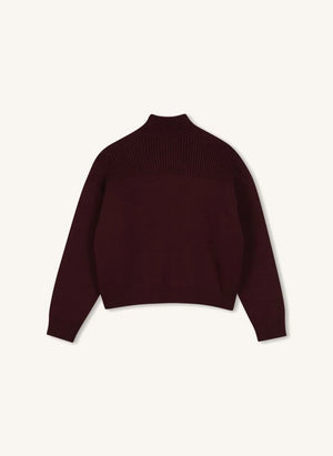 Chloé - Organic Cotton High-Neck Sweater | Purple