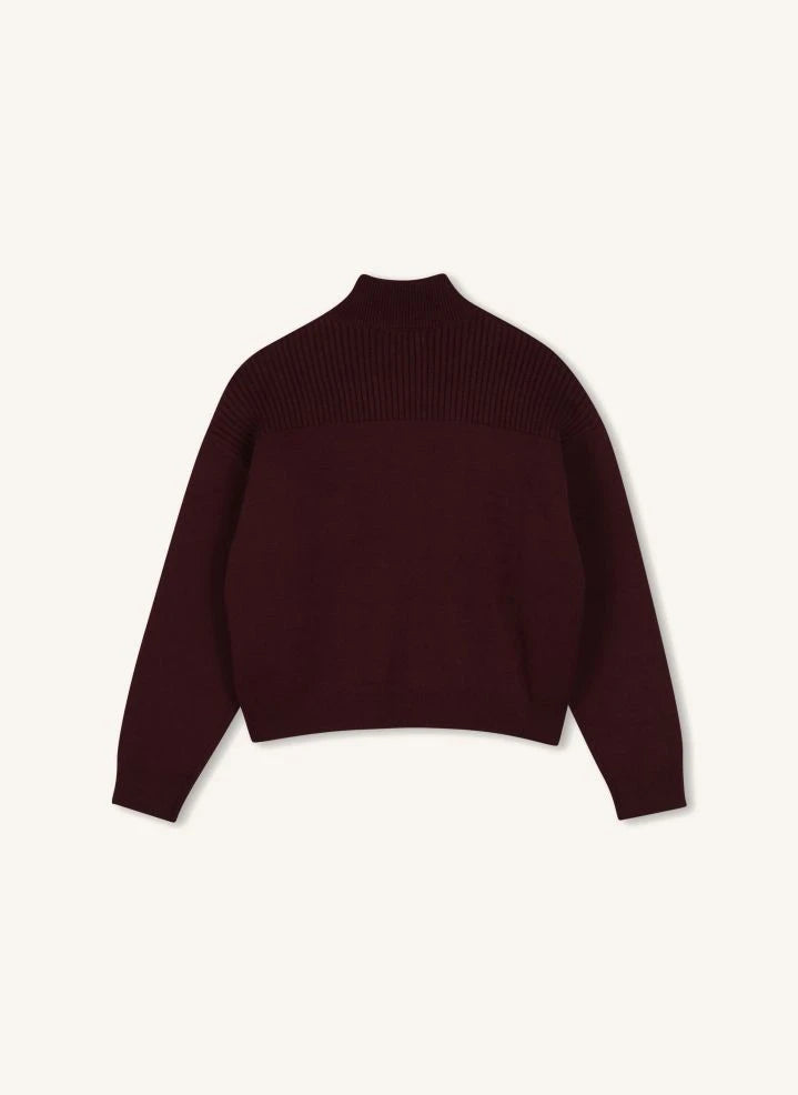 Chloé - Organic Cotton High-Neck Sweater | Purple