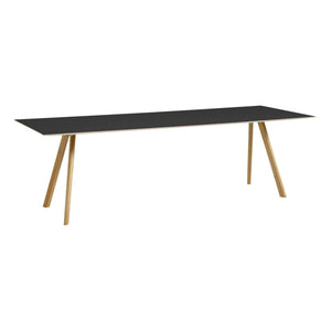 Hay - CPH30 Polished Table, Oak Base | Black