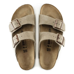 BIRKENSTOCK - Arizona Süet Sandaletler | Koyu bej kahverengi