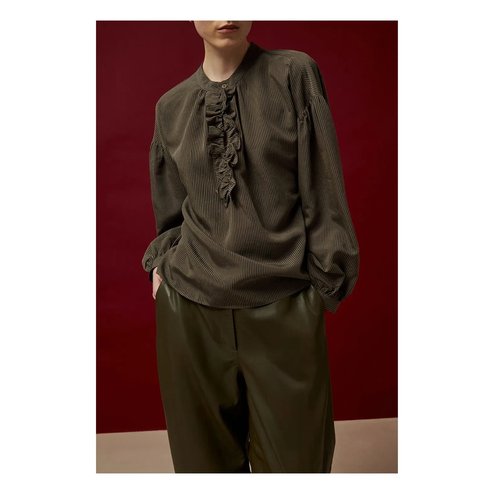 BELLEPIECE - Conrad Deri Pantolon | Bronz