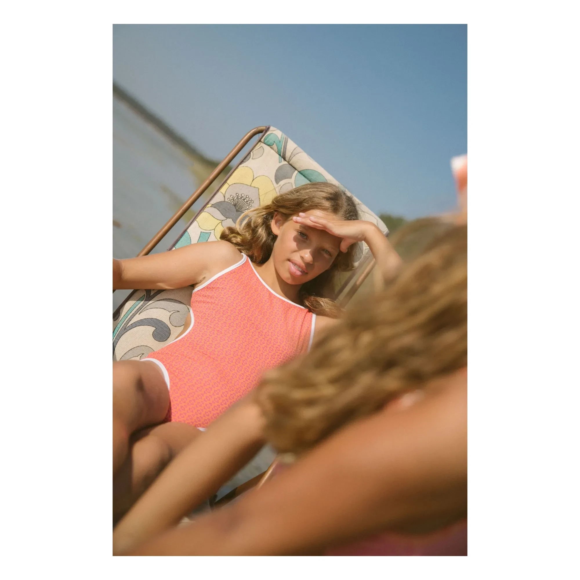 My First Cantê - Katy Fleurs Textured Swimsuit | Pink