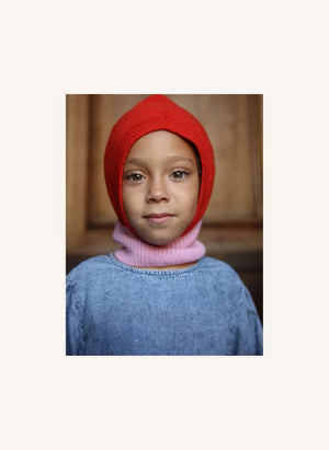 Hvid - Eddy Merino Wool Balaclava | Pink