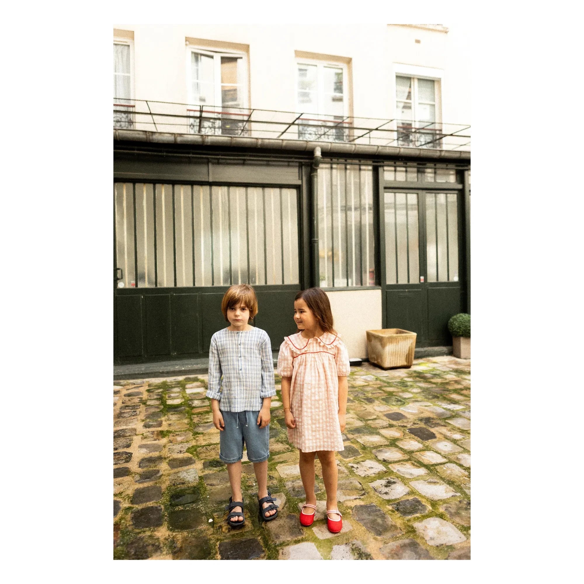Louis Louise - Kurta Uncle Checkered | Blue
