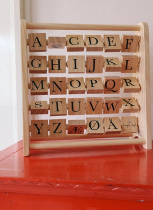 Konges Sløjd - FSC Certified Wooden Alphabet Abacus