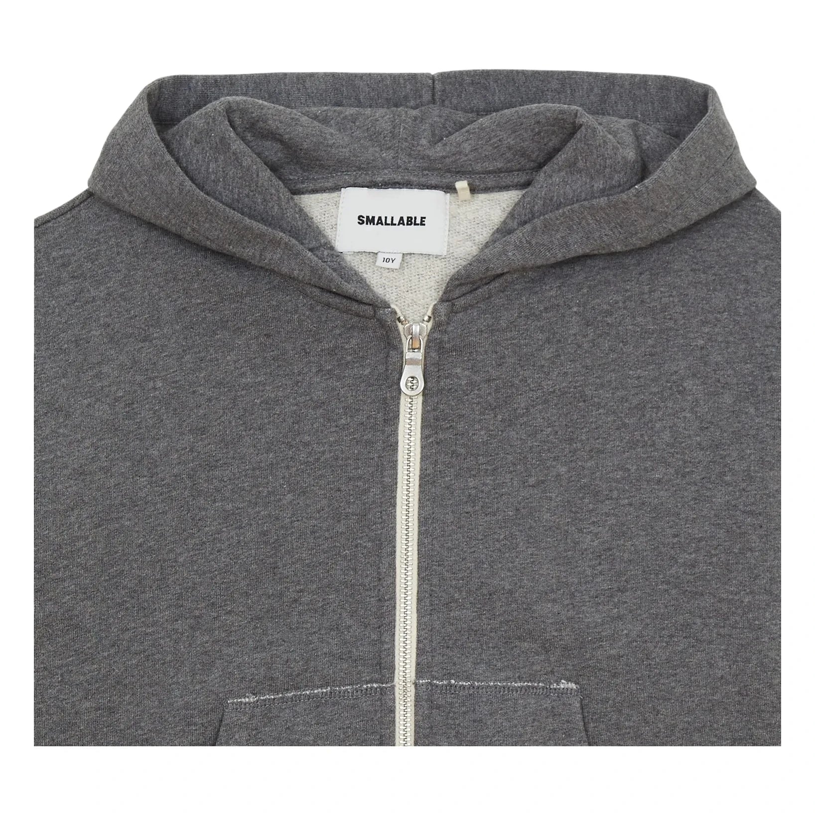 Smallable Kid - Kaightleridge Organik Pamuklu Kapüşonlu Sweatshirt | Gri Melanj