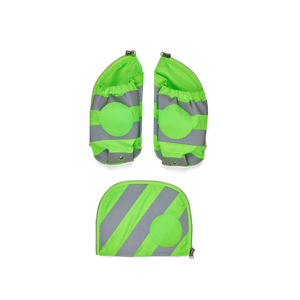 Ergobag - Side Pocket Fermuar Seti With Reflective Green