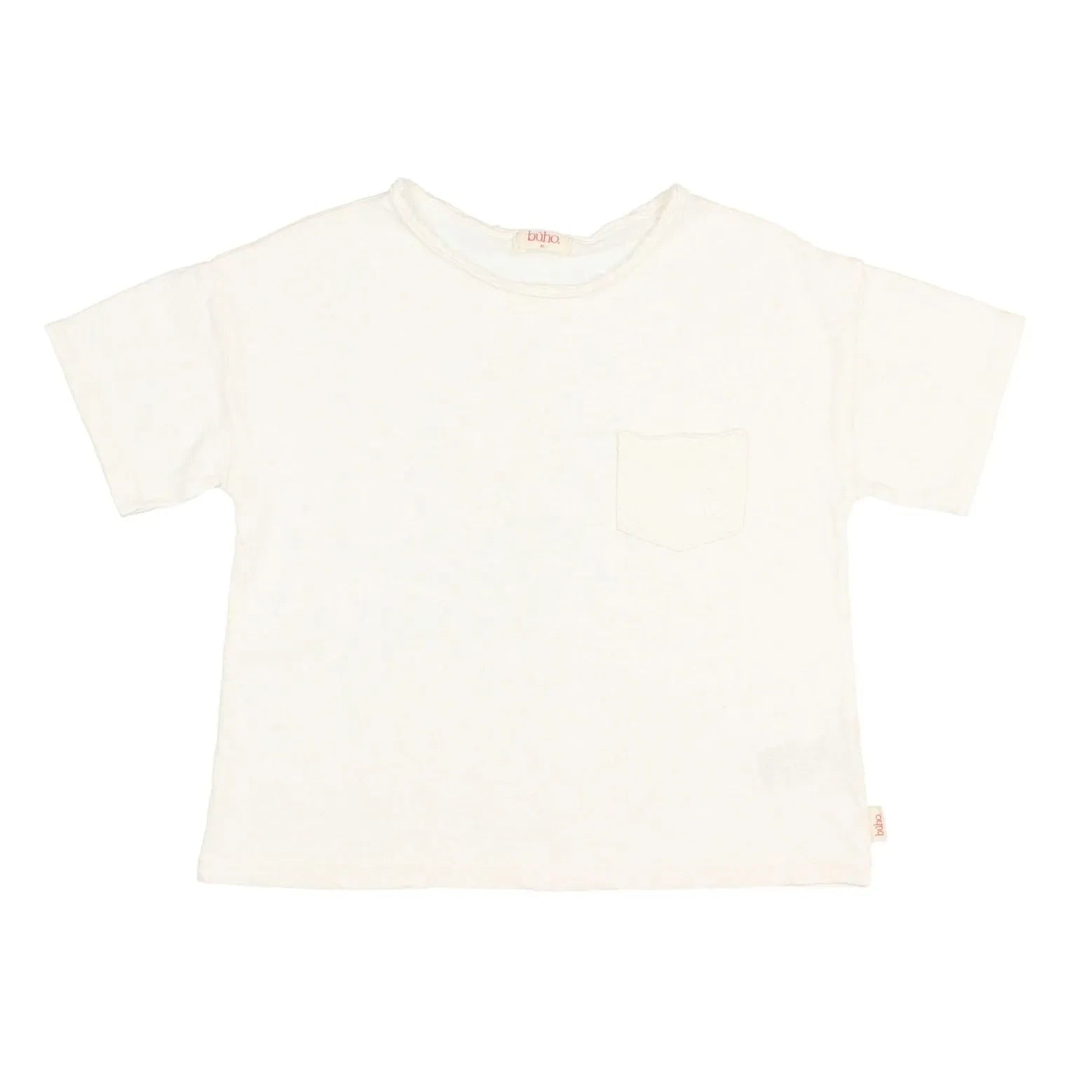 Búho - Linen Pocket T-Shirt | White