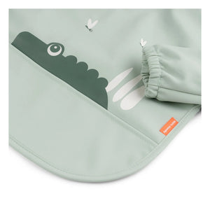 Done by Deer - T-Rex Long-Sleeve Bib | Sage