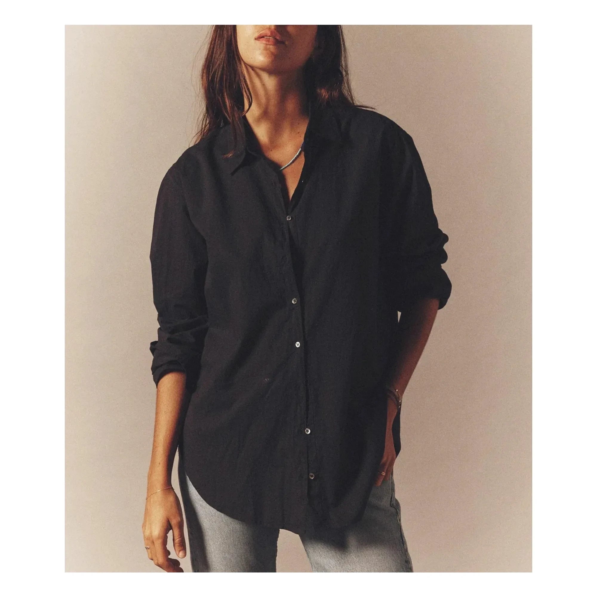 Xirena - Beau Cotton Poplin Shirt | Black