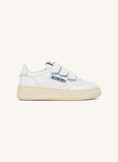 Autry - Kidstripes Low Leather Sneakers | White