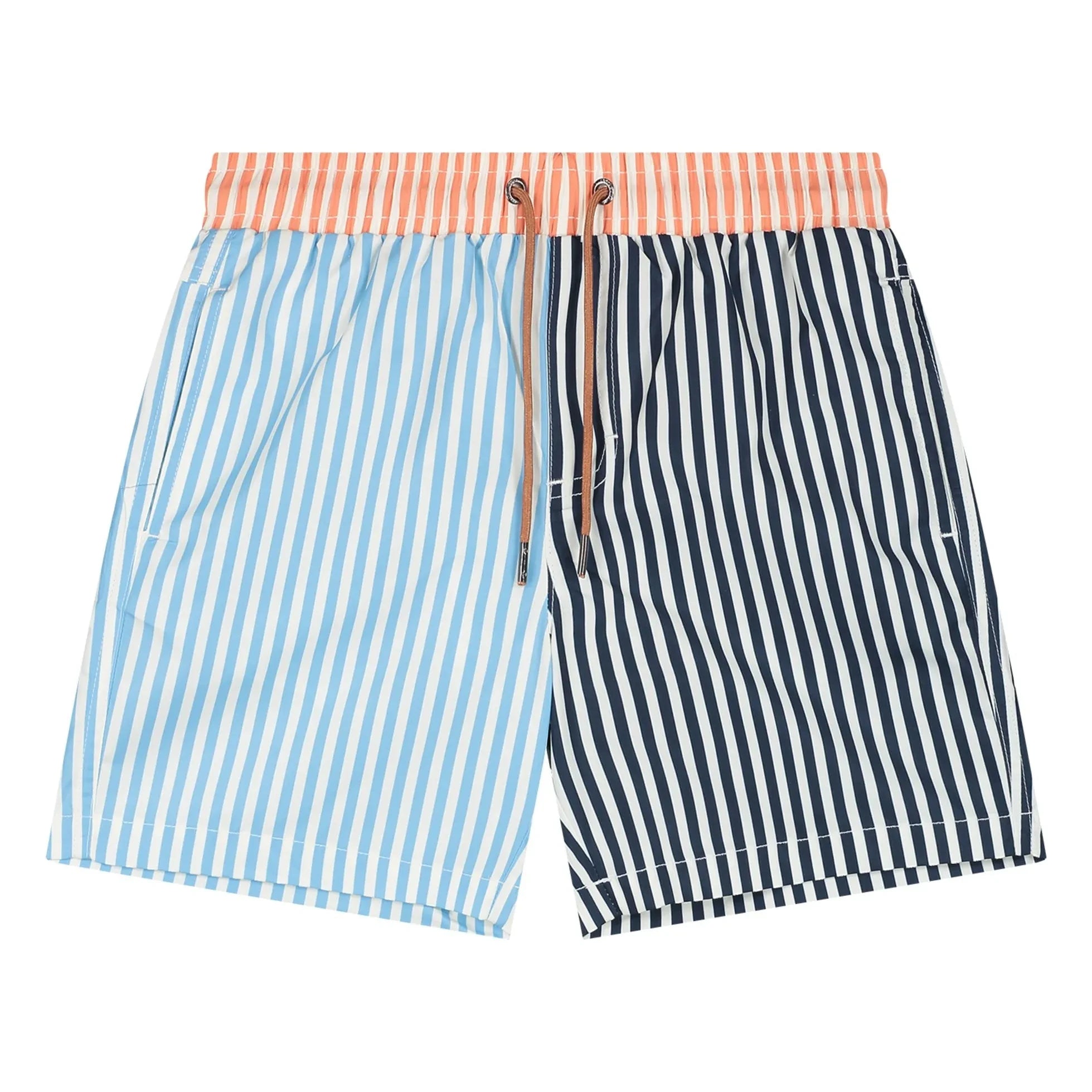 Beachlife - Striped Swimsuit Shorts | Light Blue