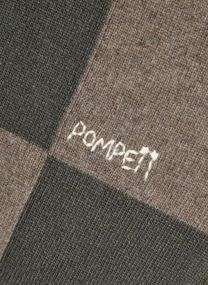 Pompeii - Green Checked Polo Cardigan