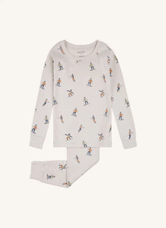 Petit Lem - Organic Cotton Ski Pajamas | Beige