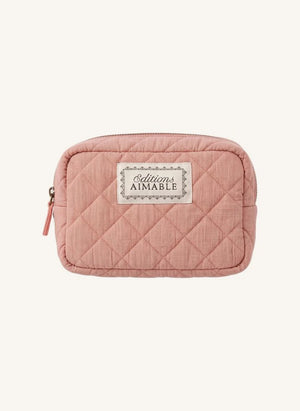 Editions Aimable - Tuscany cosmetic bag | Dusty Rose Muslin