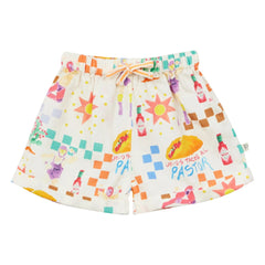 Arsène et Les Pipelettes - Pastor Voile Poplin Baby Shorts | Ecru