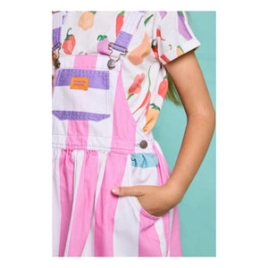 Favorite People - Amore Striped Romper Dress | Pink
