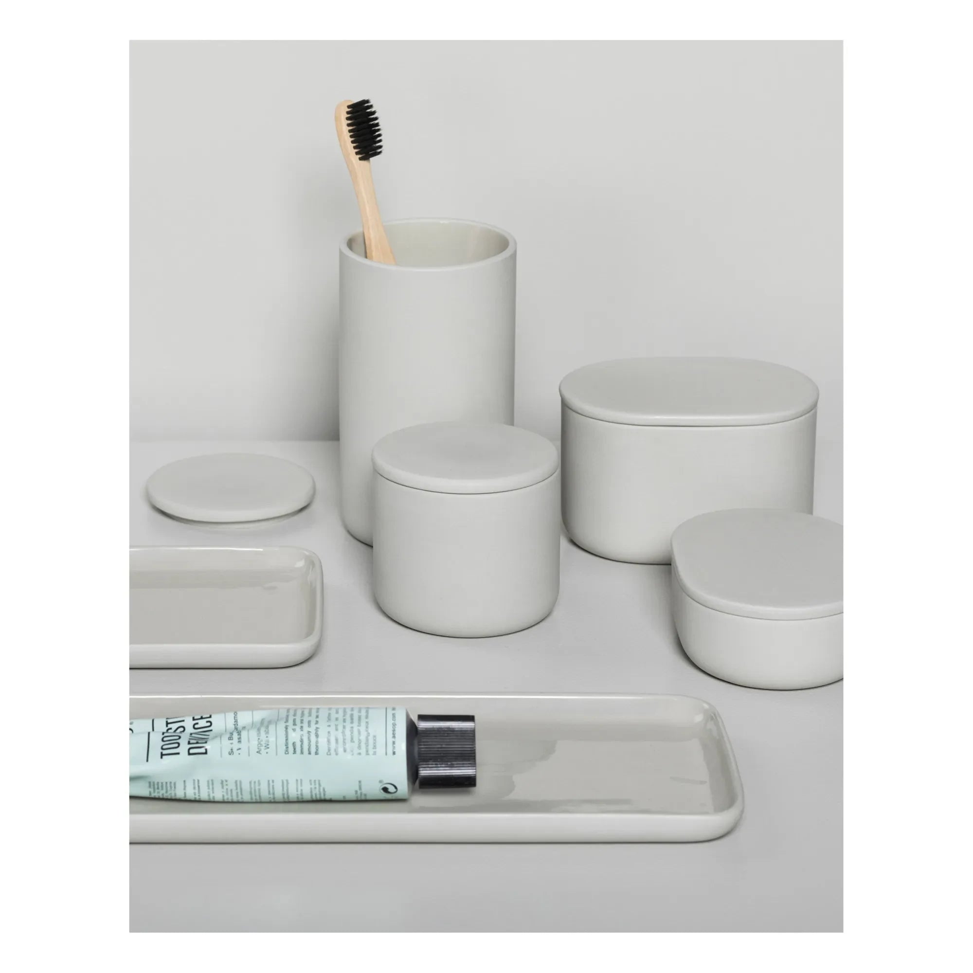Serax - Round Storage Container with Lid | Vanilla