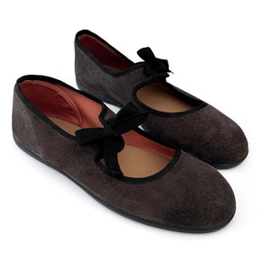 Hermosilla - Ballet Flat Shoes Bilbao Leather - Women's Collection | Gray