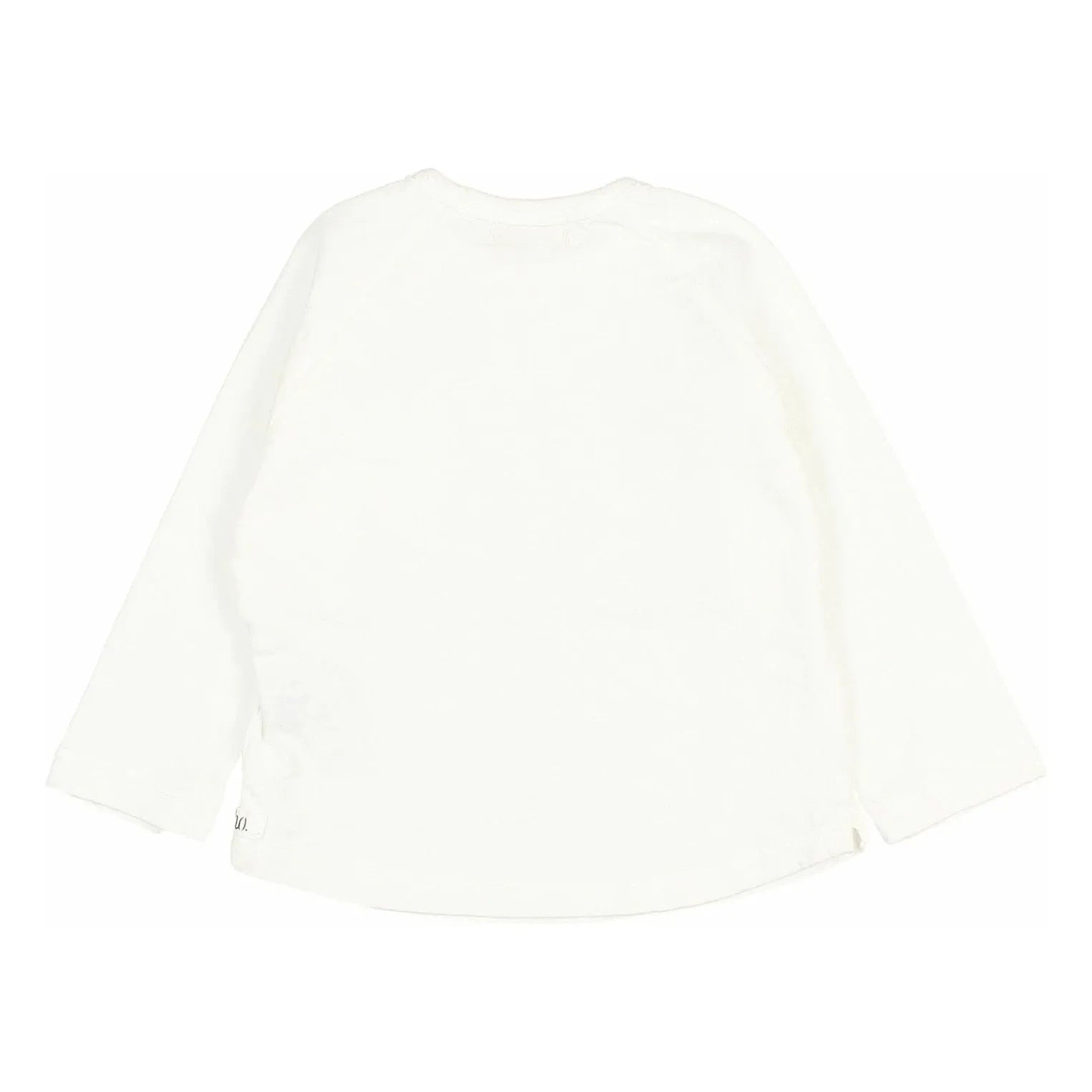 Búho - Long Sleeve Linen T-Shirt | White