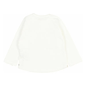 Búho - Long Sleeve Linen T-Shirt | White