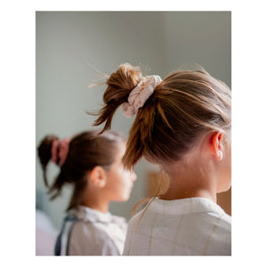 Bachca - Cotton Muslin Scrunchie - Set of 2 | Pink