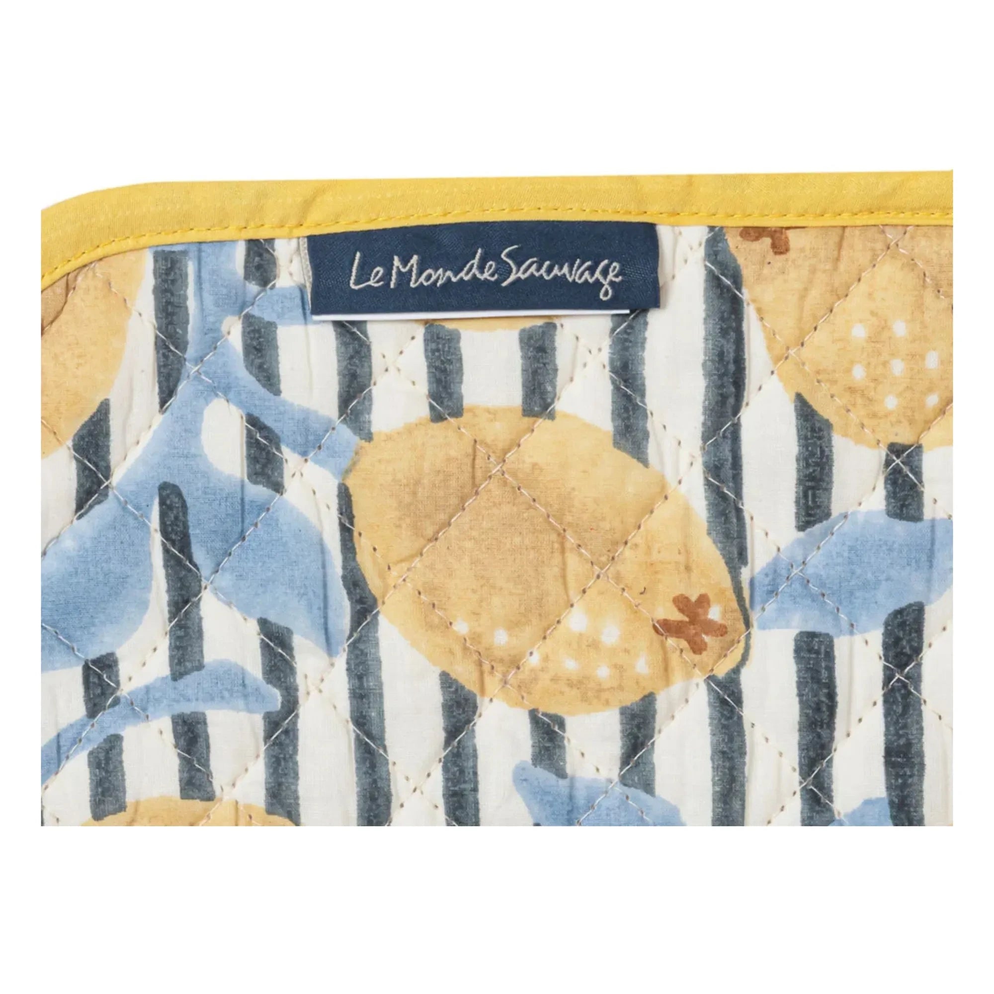 Le Monde Sauvage - Sicily Double-Sided American Tablecloth - 4 Piece Set | Yellow