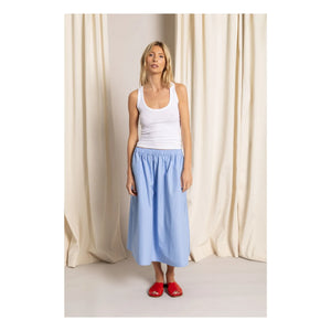 Smallable Woman - Striped Bruna Skirt | Light Blue