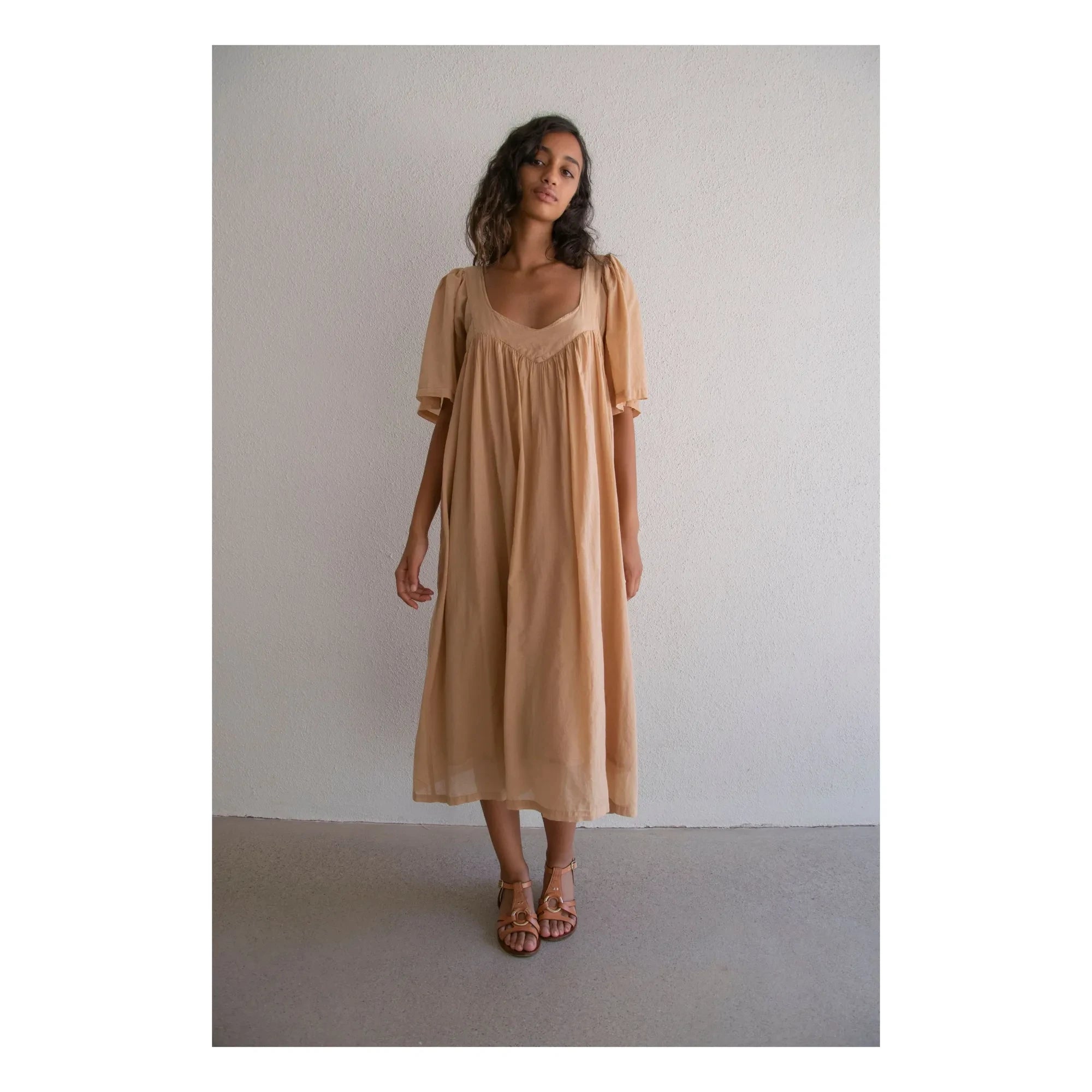 THEAVANT - Jade Pamuk voile elbise | Amber