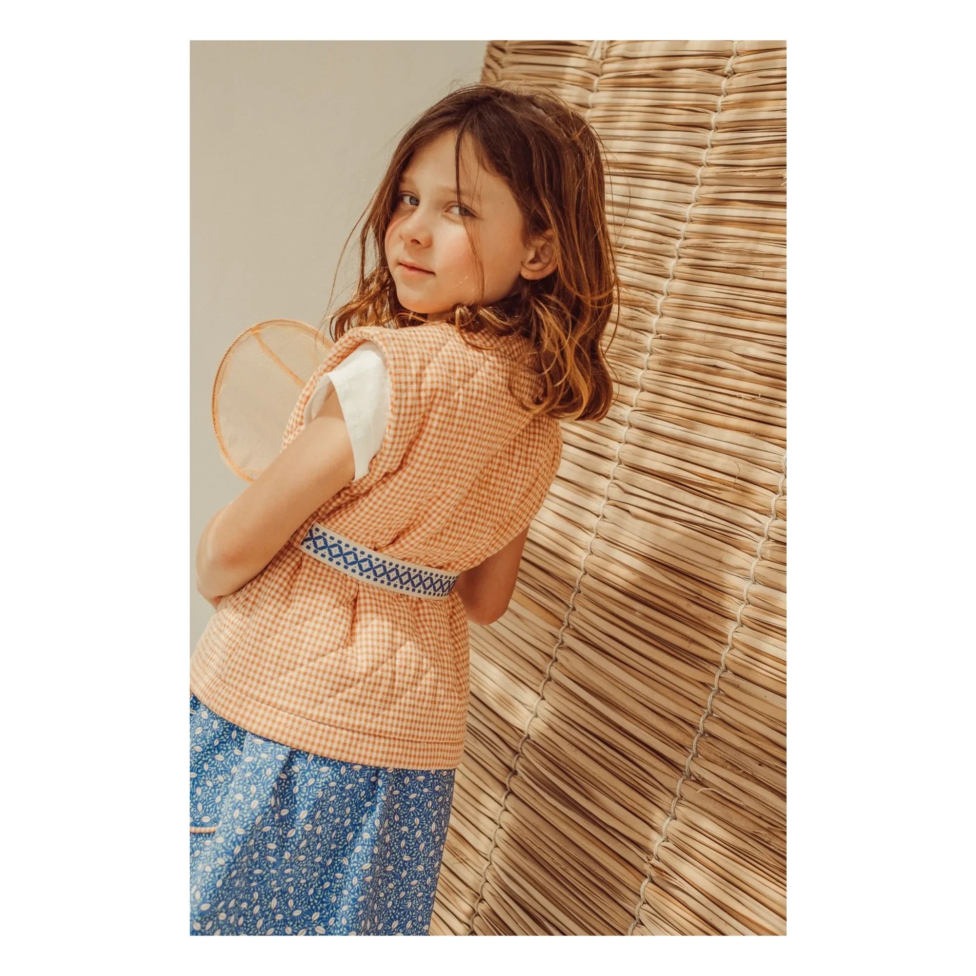THE LiTTLE POETS - Amália Nature Embroidered Skirt | Royal Blue