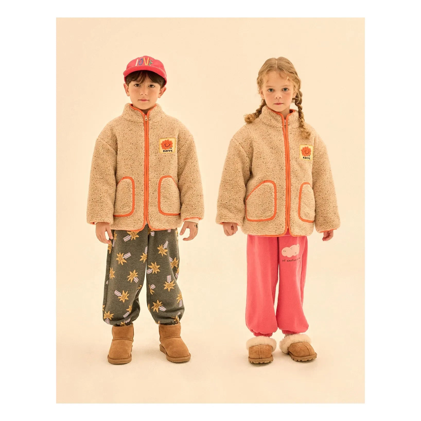 Jelly Mallow - Happy Sherpa-Style Jacket | Beige