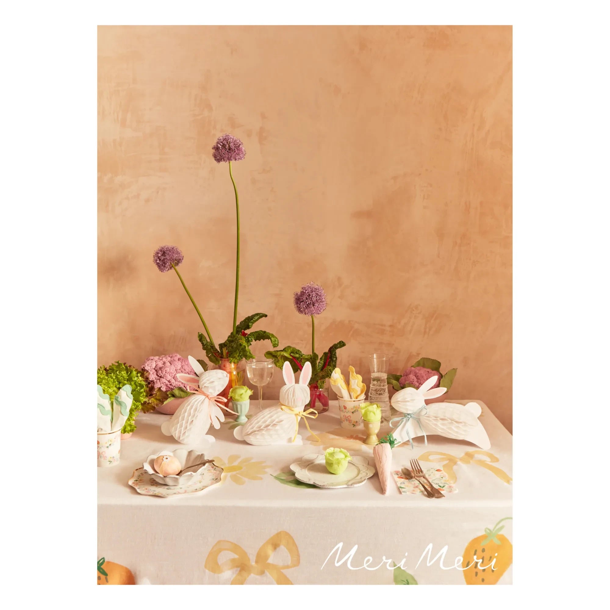 Meri Meri - Pastel Spring Floral Plates - Set of 8