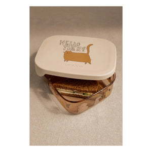 Liewood - Arthur Tritan Lunchbox | Cats and Dogs/Sandy
