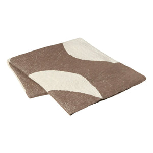 Broste Copenhagen - Maren cotton throw | Frosted Brown