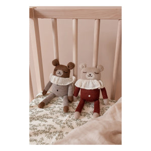 Main Sauvage - Pajama Set with Large Plush Bear | Terracotta
