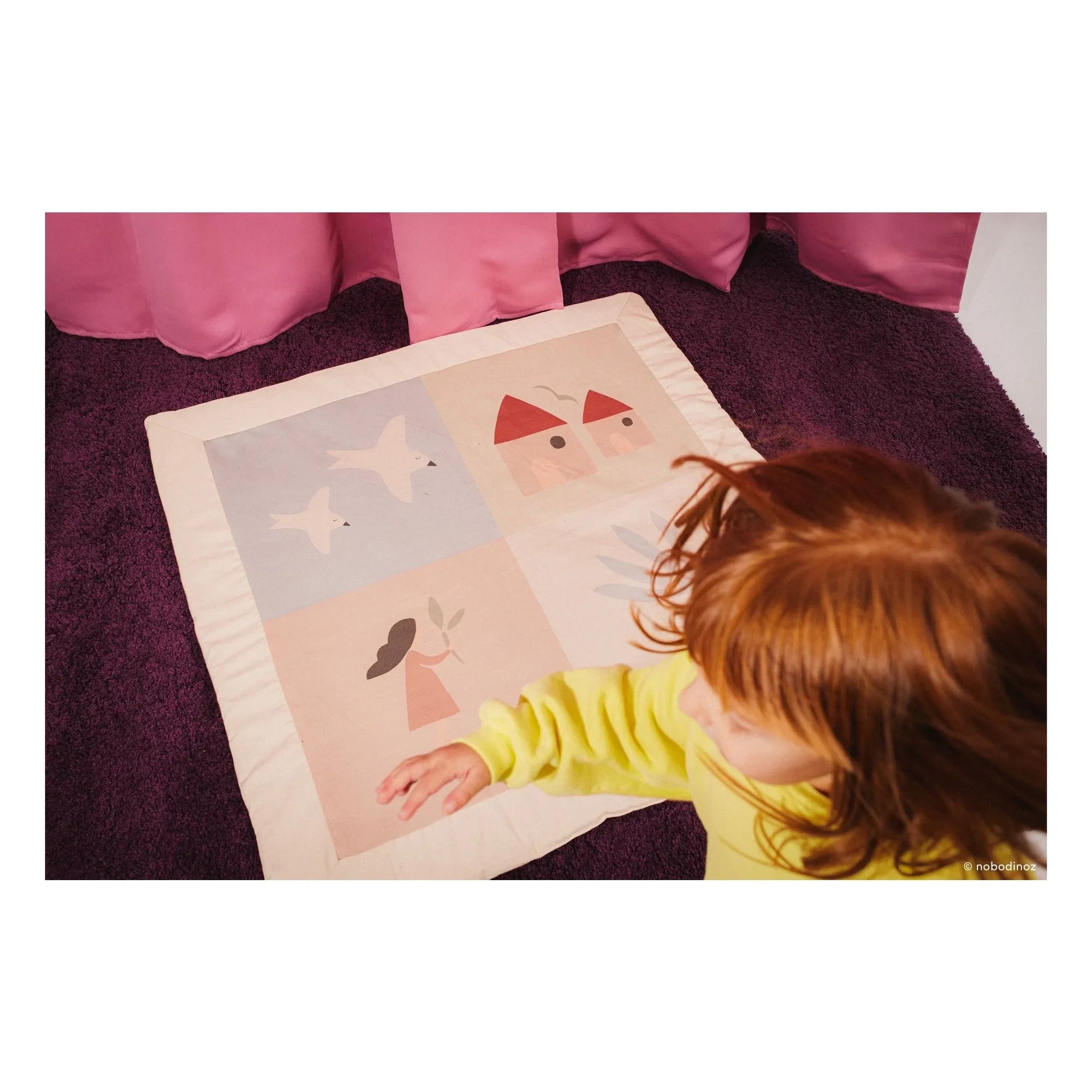 Nobodinoz - Play Area Rug | Green