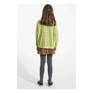 Piupiuchick - Ribbed Star Sweatshirt Organic Cotton | Green