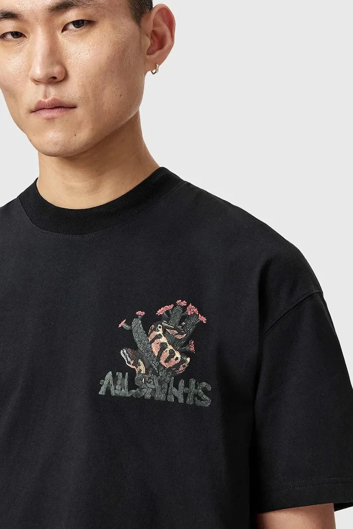 AllSaints Erkek Pamuklu Oversize Tişört CACTI