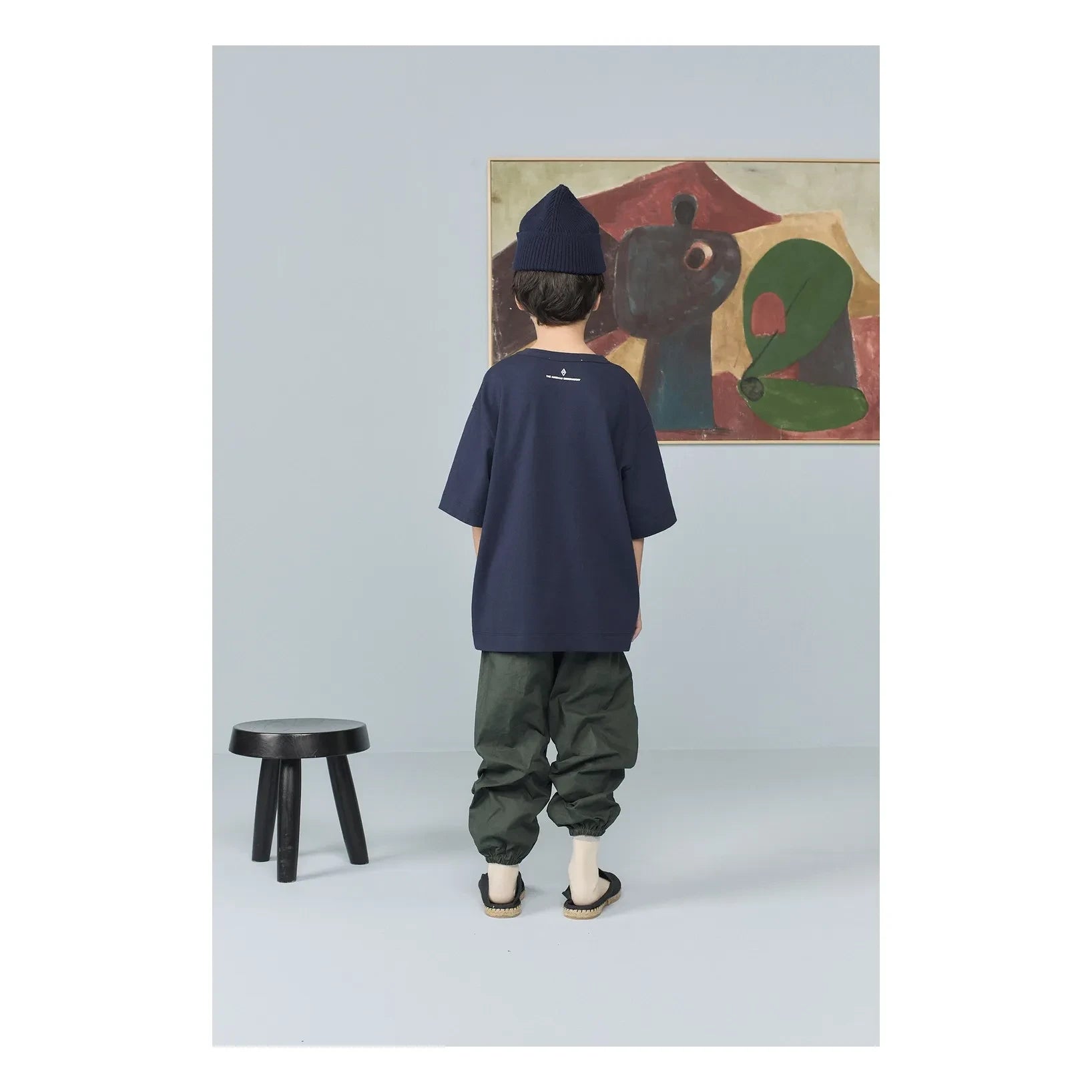 The Animals Observatory - Collie Lune organik pamuklu T-shirt | Lacivert