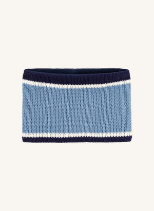 Petit Bateau - Striped Knit Neck Warmer | Blue
