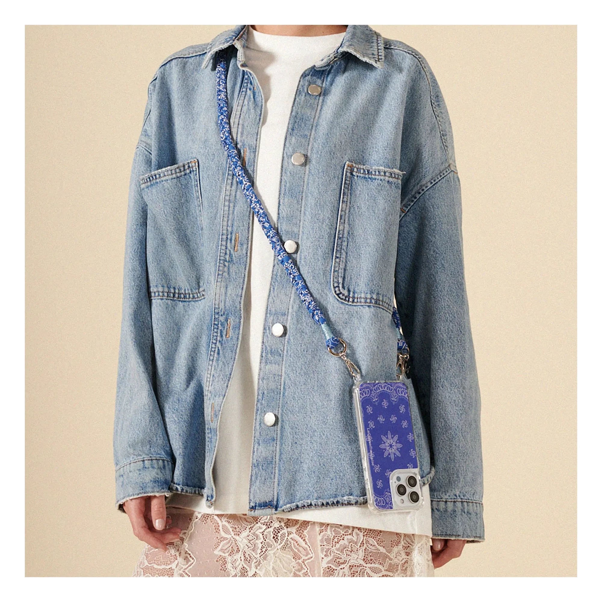 LaCoqueFrançaise - Long Cord Della 120 cm | Blue