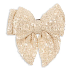 Konges Sløjd - Aries Glitter bow hair clip | Beige