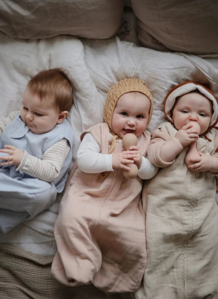 Mushie - Lightweight sleeping bag, made of organic cotton | Powder Pink