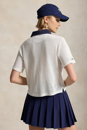 Polo Ralph Lauren kadın pamuklu yakalı polo tişört Wimbledon