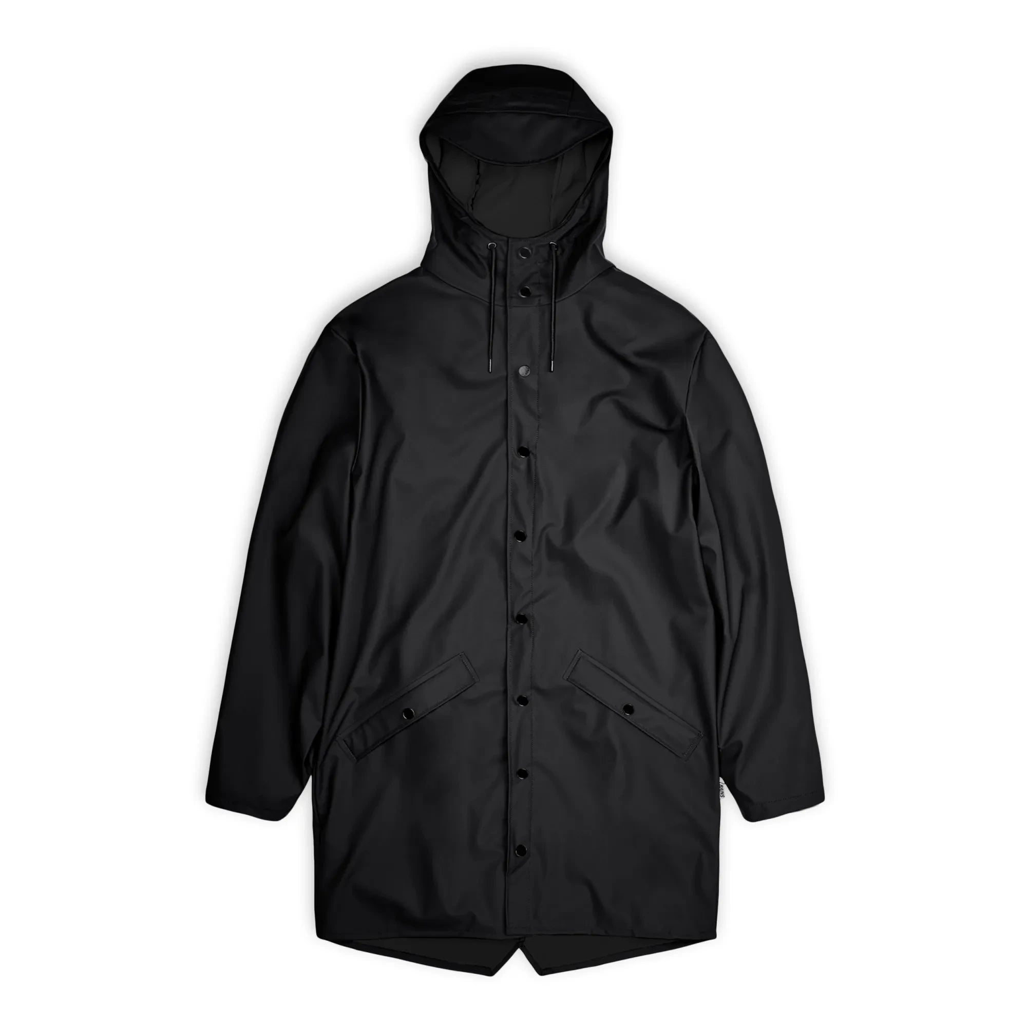 Rains - Unisex Long Waterproof Wax Coat | Black