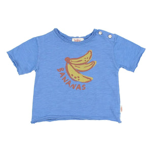 Búho - Banana Organic Cotton Baby T-Shirt | Indigo Blue