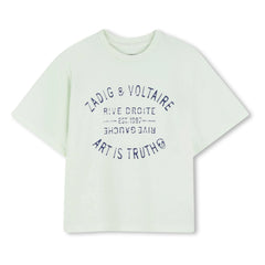 Zadig & Voltaire - Art Is Truth Faded Logo T-Shirt | Faded Green