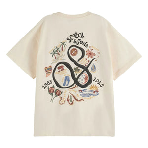 Scotch & Soda - 40th Anniversary T-Shirt | Ecru