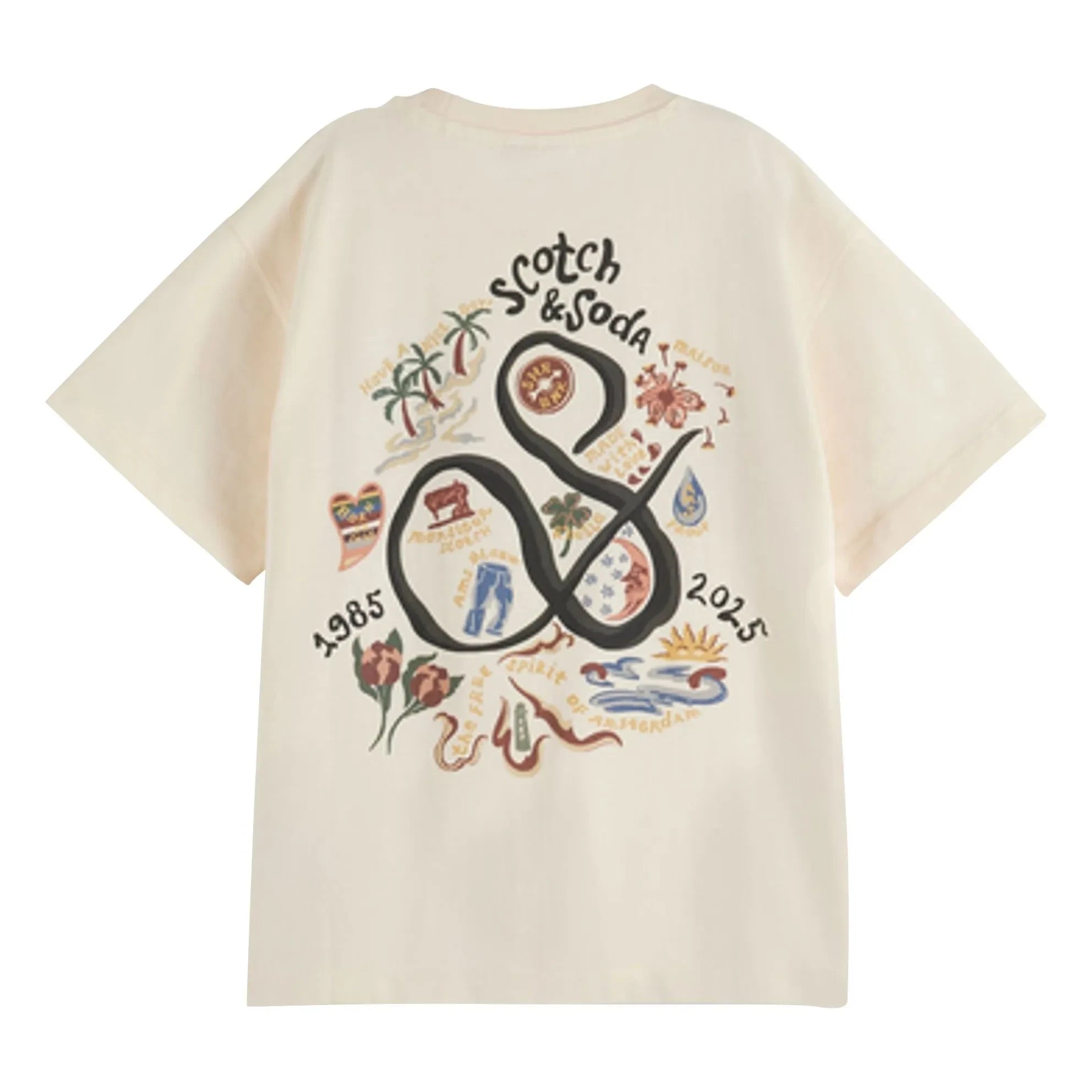 Scotch & Soda - 40th Anniversary T-Shirt | Ecru
